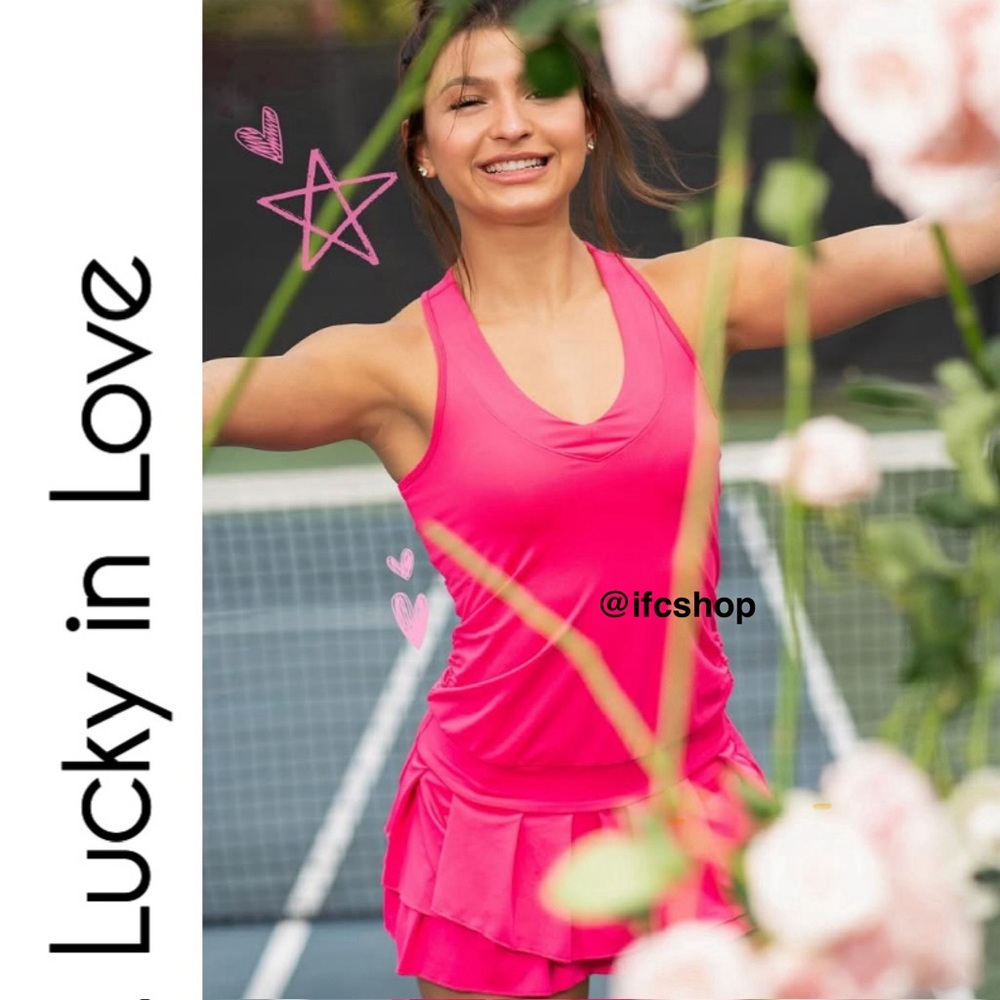 Lucky in Love In It To Win It Tennis Dress in Shocking  XS - Picture 11 of 11